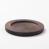 North American Walnut Cup Holder, Coffee Cup Saucer, Rectangular Round Solid Wood Coaster, Engraved Text