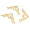 10pcs Hollow Antique Decorative Box Corner Retro 5.5cm Corner Protector Brass Metal Corner Protector Furniture Hardware