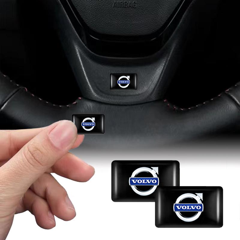 10Pcs Car Styling 3D Emblem Epoxy Decoration Sticker For Volvo EX30 XC60 XC40 V60 V40 XC90 XC70 V50 S60 V70 S90 Olestar AWD EX90