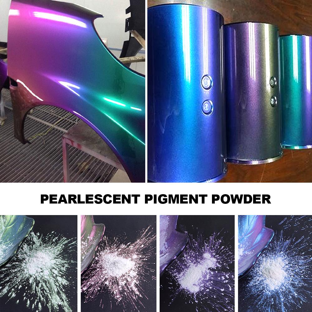 10g Car Chameleon Pigment Powder Pigment pro změnu barvy Dekorace do auta Perleťový pigment Powder Kosmetické oční stíny na nehty
