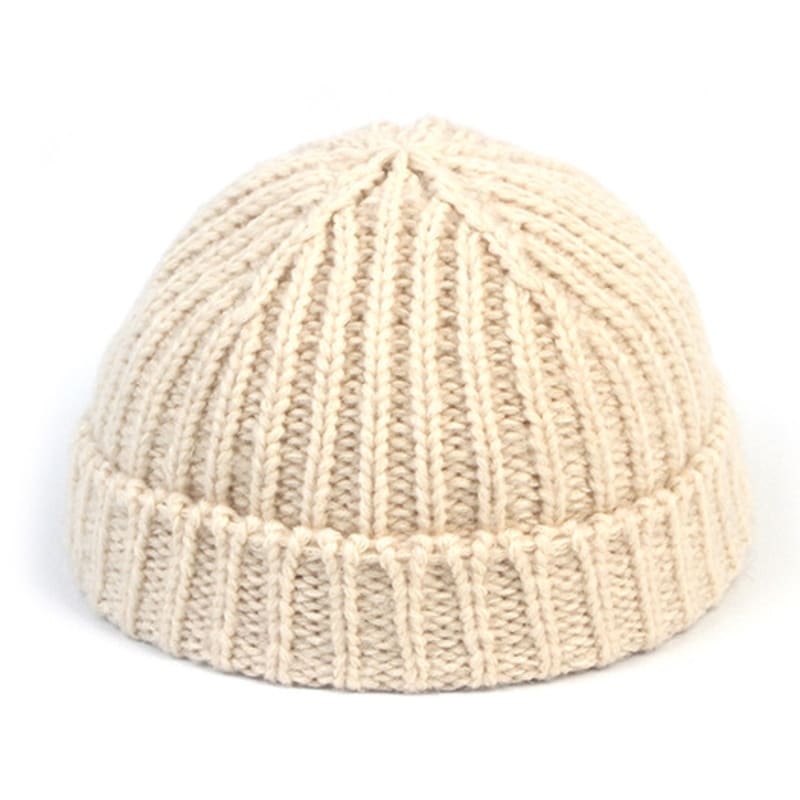 

Универсальная химия Вязаная шапка-бини цвета слоновой кости Шапка-бини FREE