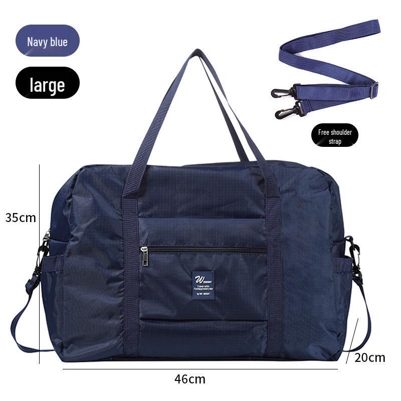 Foldable Travel Duffel Bag: Lightweight, Large Capacity, Attachable To Suitcase