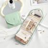 Popular Foldable Jewelry Case Roll Travel Organizer Portable for Journey Earrings Rings Diamond Necklaces Brooches Storage Bag