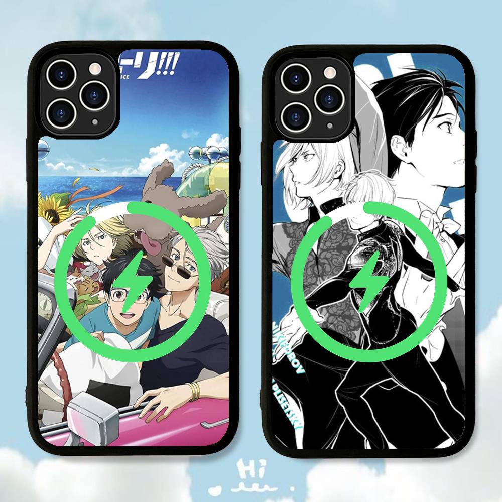 Sports Anime YURI On ICE BL For Magsafe Magnetic Wireless Phone Case For IPhone 11 12 13 14 15 16 17 Pro Max Plus Cover