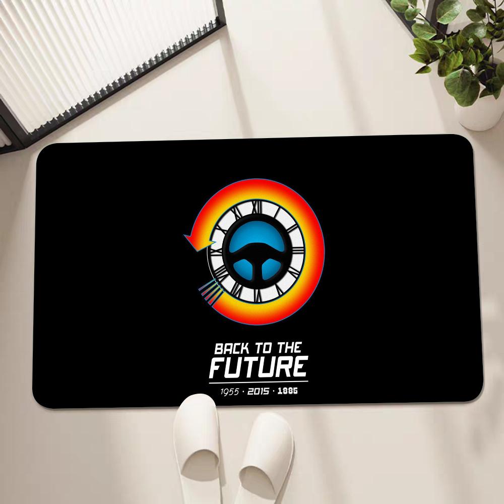 Back To The Future Long Rugs Cheaper Anti-slip Modern Living Room Balcony Printed Bedside Area Rugs