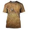 Camouflage Hunting Animals Quail 3D Print Summer Men's O-Neck T-shirt Casual Short Sleeve  T Shirt