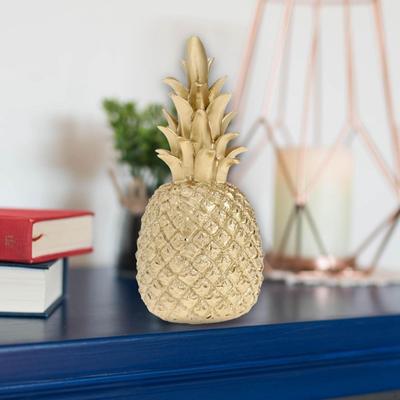 Goldenes Ananas-Schaustück, wunderschön geformtes dekoratives Ornament
