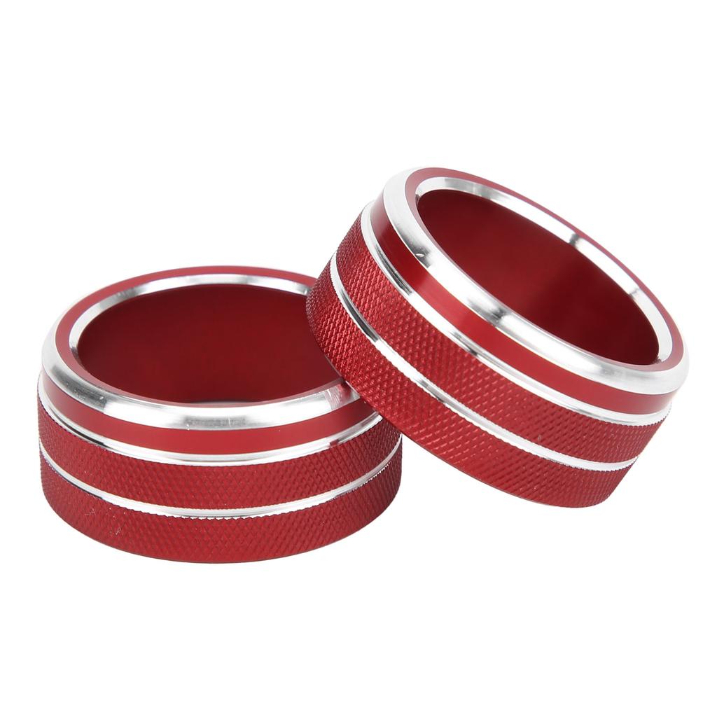 Air Conditioning Knob Trims Rings Red Aluminum Alloy Decoration Replacement for Camry 2018 2020