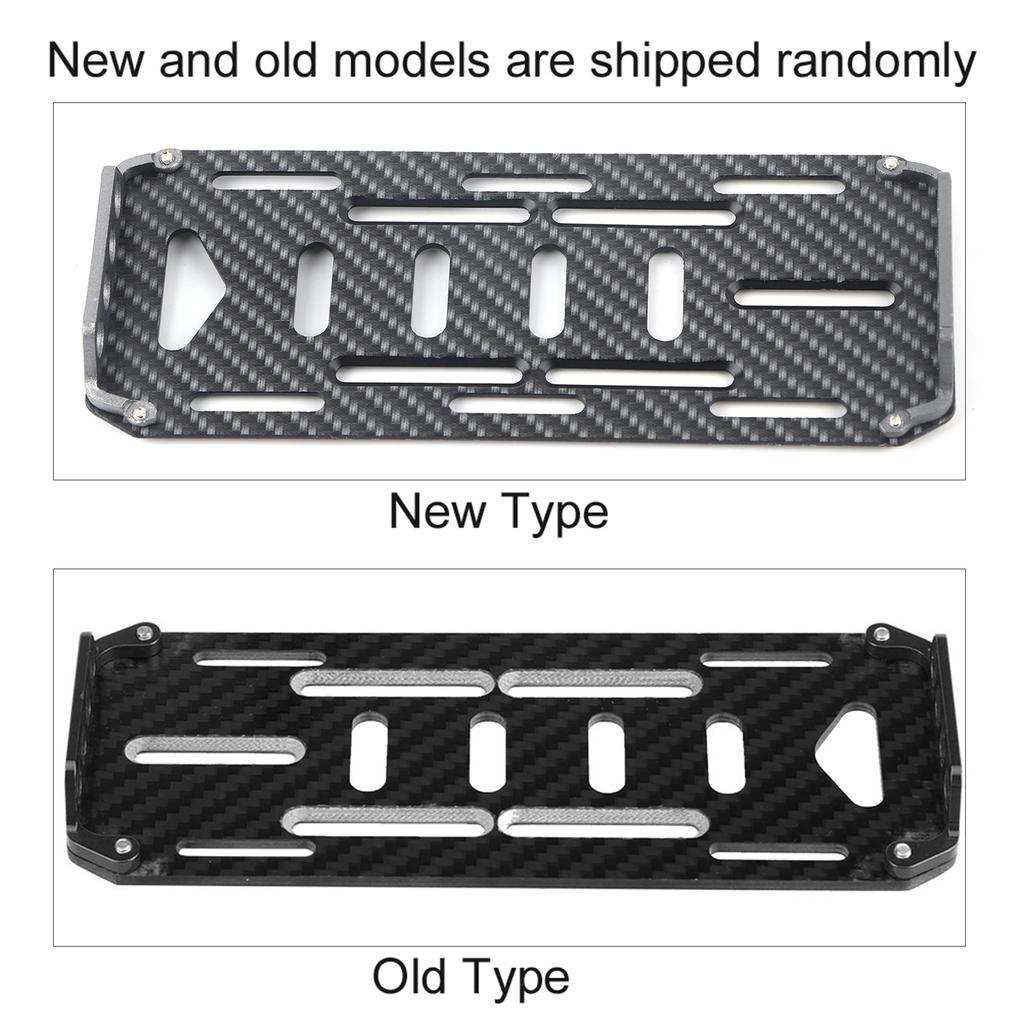 Aluminium Alloy Carbon  Battery Mount Plate for Axial SCX10 CC01  D90 1/10 Scale RC Car RC Car Battery Mount Plate