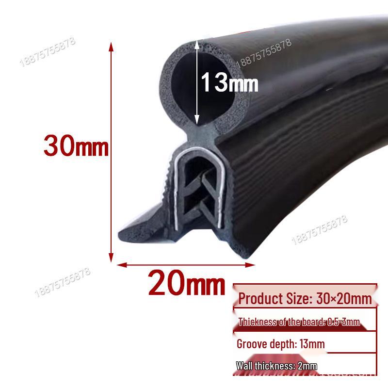 U-Shaped Rubber Seal Strip: Waterproof, Dustproof, Anti-Collision for Cabinets and Car Doors