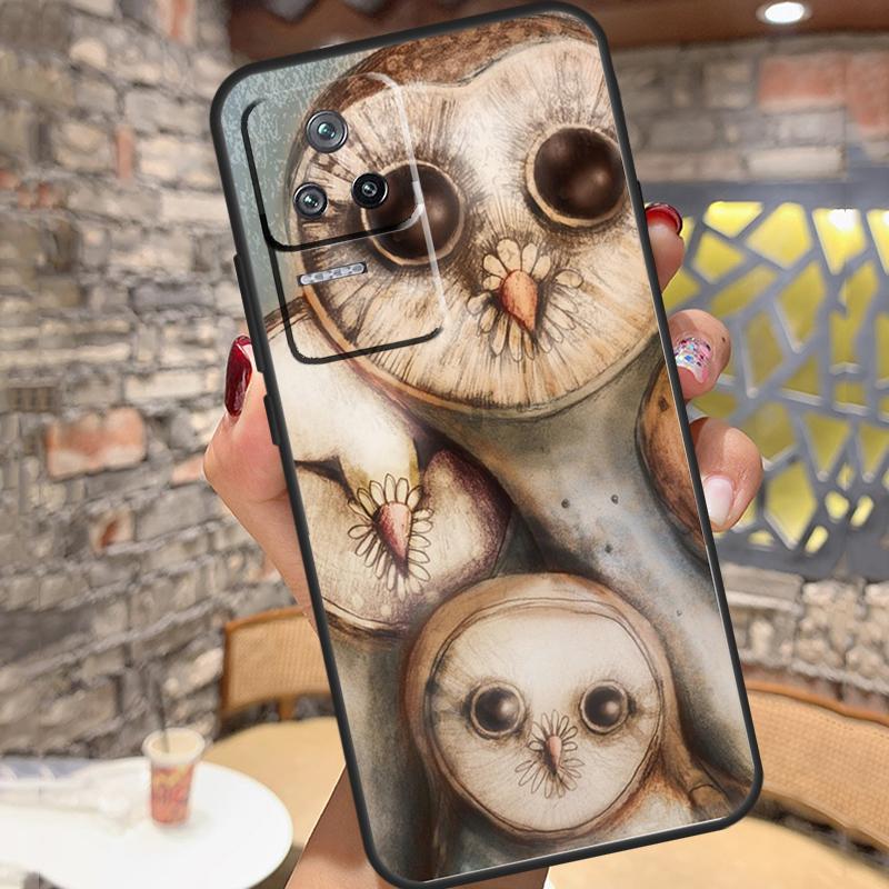 Cute Owls Case For Xiaomi 14T Pro 13T 11T 12T 13 14 15 Ultra POCO X6 X7 Pro X3 X5 M6 F5 F6 Pro Cover