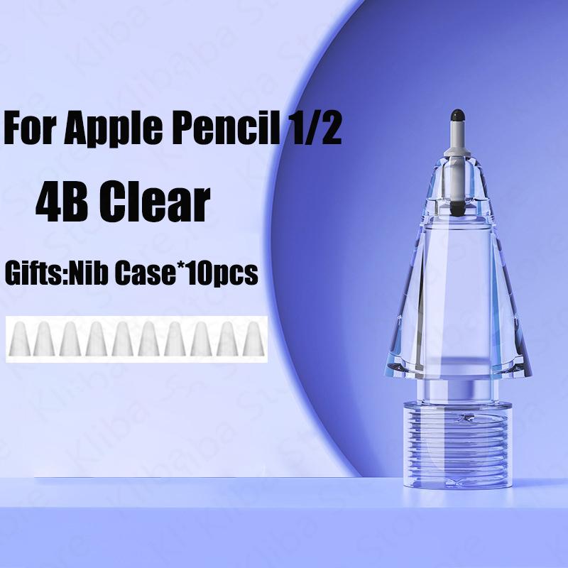 Pencil Tips For Apple Pencil 1/2 Gen Replacement Crystal Diamond Tips For iPad Pencil 1/2 Anti-wear Stylus Pen Tips