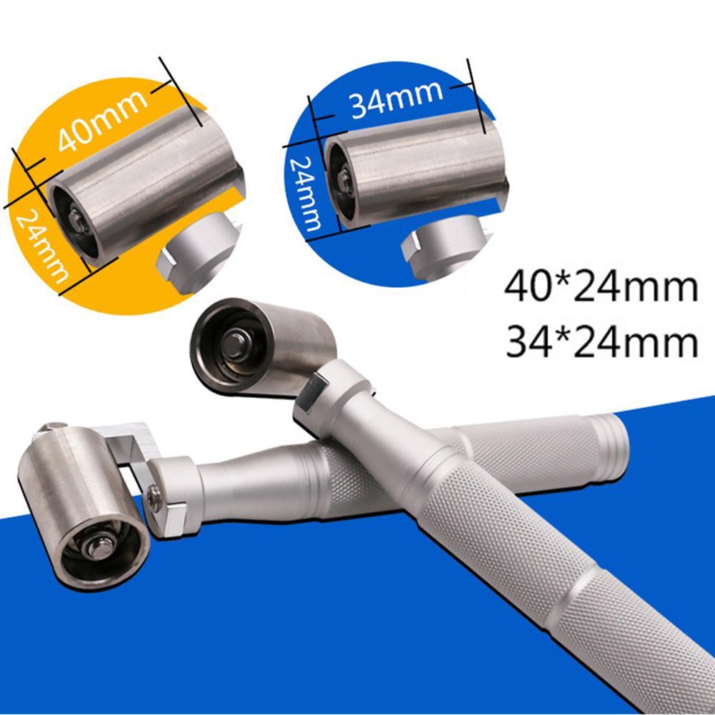 40mm Steel Flat Pressure Roller For Wallpaper Gaps DIY Wallpaper Seam Rolling Tool Paint Plate Hand Wheel Roller Wheel 1/2/3/4/5