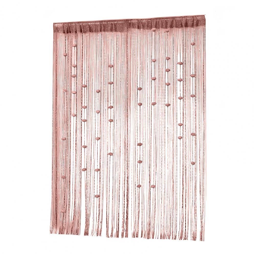 Door String Curtain Wall Panel Fringe Tassel Room Divider Blind Tassel Screen with Roses for Home Window Bedroom Decoration