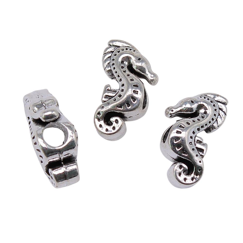 Animal Spacer Beads Large Hole Charms For Necklace Jewelry Making Starter Kit