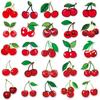 10/50pcs Cute Red Cherry Aesthetic Stickers Decal Laptop Luggage Phone Fridge Scrapbook Car Graffiti Sticker for Girl Kid Toys