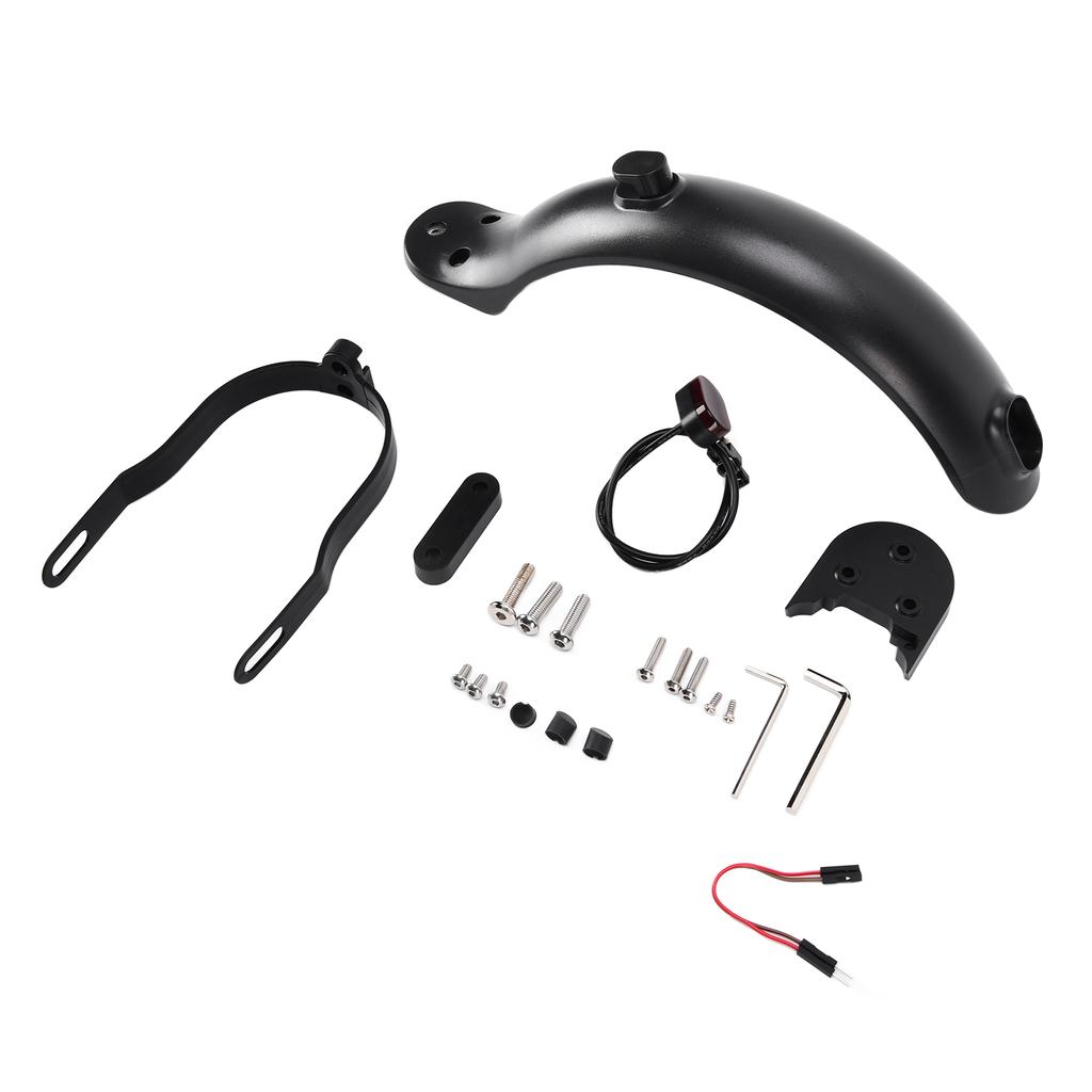 Rear Mudguard Scooter Fender Bracket Support with Rear Brake Light Scooter Replacement Accessory for Xiaomi M365