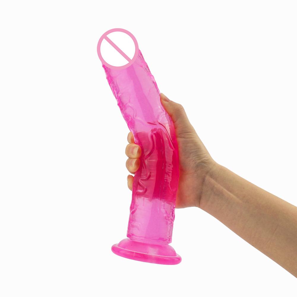 Strong Suction Cup Jelly G-spot Dildo Huge Lifelike Penis Dick Anal Female Sexy Products Sex Toys