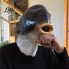 Realistische Hering Halloween Maske Lustige Fischkopf Maske, Latex Karpfen Cosplay Requisite, Tier Einzigartiges Scherzgeschenk für Erwachsene Party Scherz, Süßes oder Saures