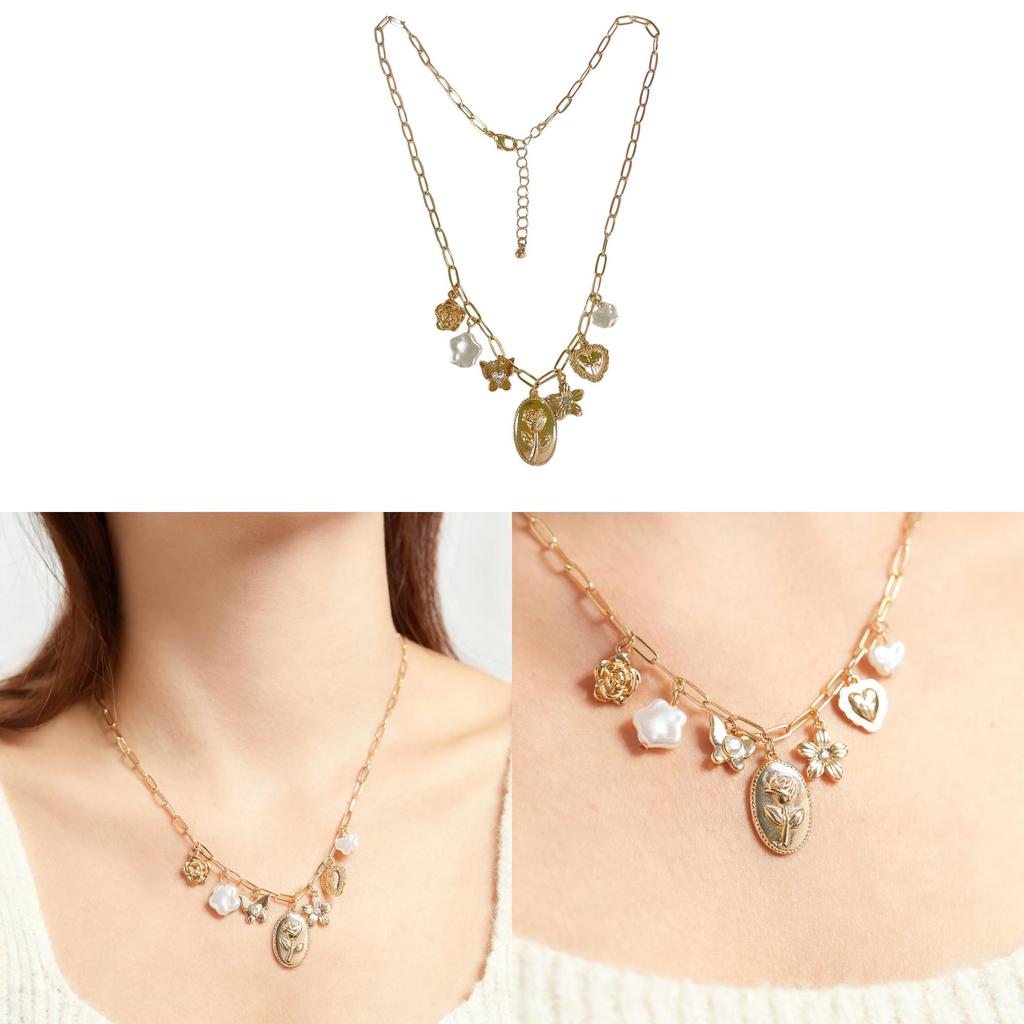 Heart Shaped Pendant Necklace With Gold Plating For Casual Wear And Fashion Enthusiasts