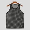 INCERUN Summer Men's Hollow Out Sleeveless Sheer Mesh Tank Tops