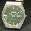 Seiko AUTOMATIC 6309A VINTAGE JAPAN MENS GREEN COLOR DIAL WATCH A701429-5 R206b-a701429