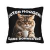 Guten Morgen Ganz Dnnes Eis Pillow Cover Accessories Printing Cushion Cover Decorative Pillow Case Cover Sofa Multiple Sizes