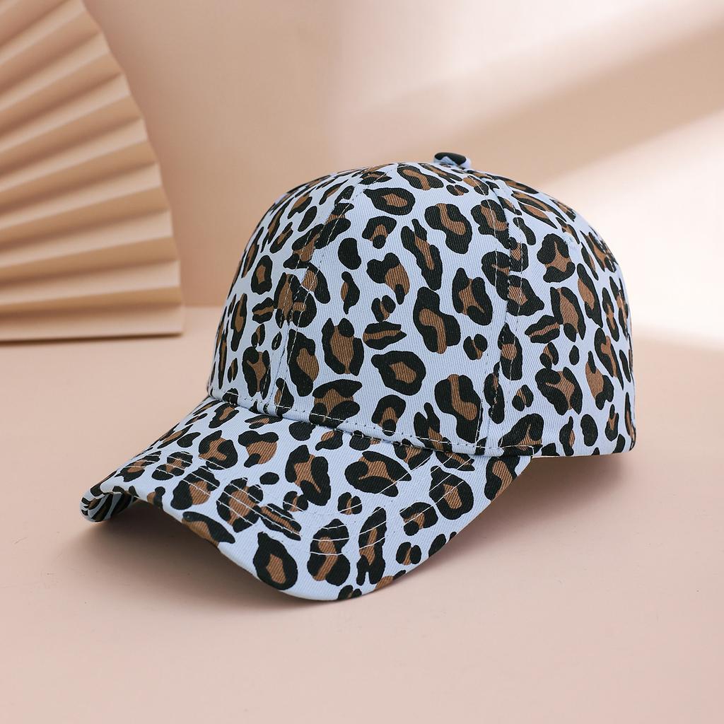 Amerikanischer Trend Retro Spicy Girl Stil Leopardenmuster Baseballkappe, weiche Sonnenblende Baseballkappe, vielseitig für den täglichen Gebrauch
