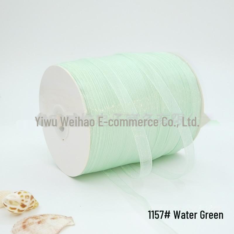 1cm Transparentes Schneegarnband für Haaraccessoires und Geschenktüten