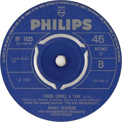 7inch Record HARRY SECOMBE  Masquerade BF1625 Philips 1967 UK Pop Used
