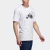 adidas Jump Gfx Ss T Cartoon Pattern Printing Sports Short Sleeve White Men's H20793