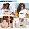 5 Sheets Iron On Letters and Numbers Heat Transfer Letters A-Z PU Alphabets Sticker for Clothing T-Shirt Printing DIY Craft