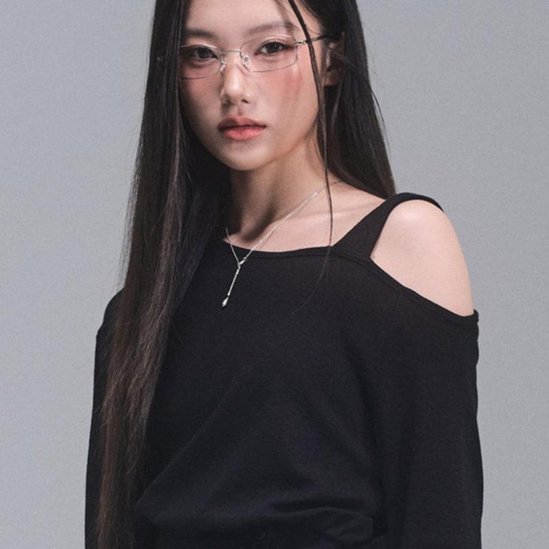 ZEROPLANET Tear Drop Necklace [SILVER]