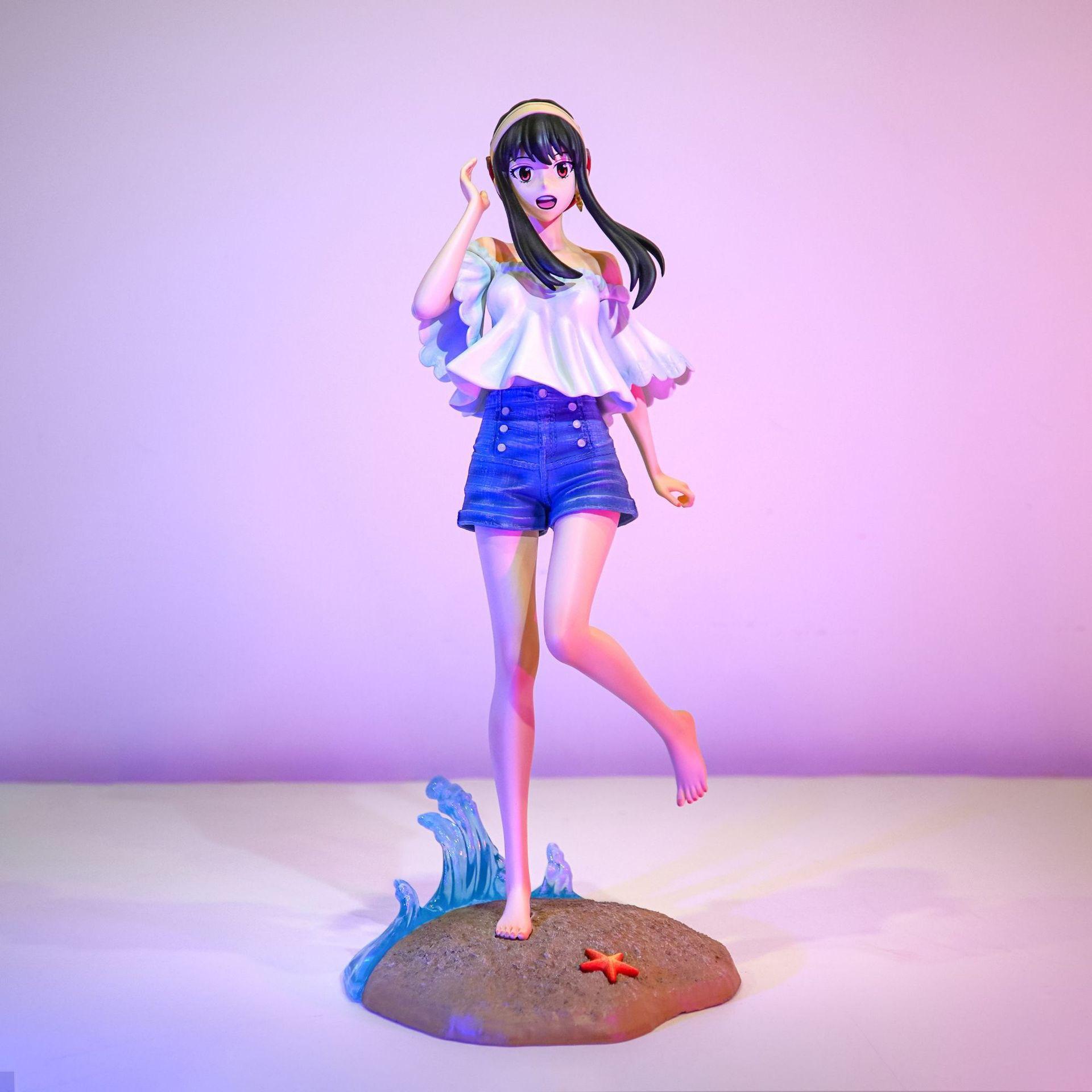 Spy x Family Yor Forger Beach Ver. GK Scene Anime Figure Beauty Girl Model Gift