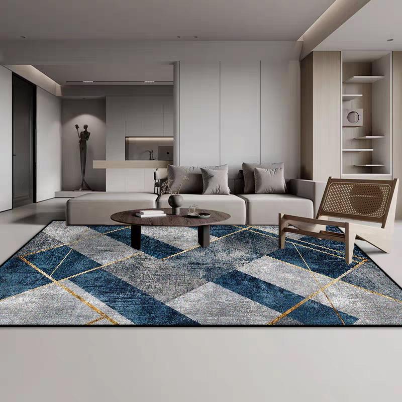 Nordic Geometric CARPET FOR LIVE ROOM Home Decoration Bedroom Luxury Large Area Rugs Flannel Antiskid Lounge Floor Mats Non-slip