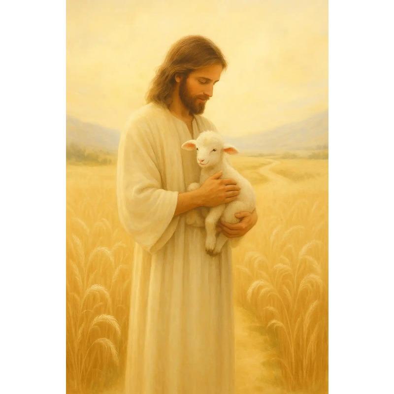 Newlyweds Jesus Catholic Posters Classic Pray Motivational Spirit Modern Prints Canvas Wall Art Picture Home Living Room Decor