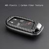 For Jeep Dodge Fiat Carbon Fiber Key Fob Chain Cover Case Grand Cherokee Renegade Compass MP Charger Challenger Durango Journey ALW1