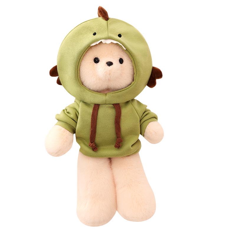 Adorable Shape-Shifting Bear Doll with Clothes - Plush Toy & Companion Gift