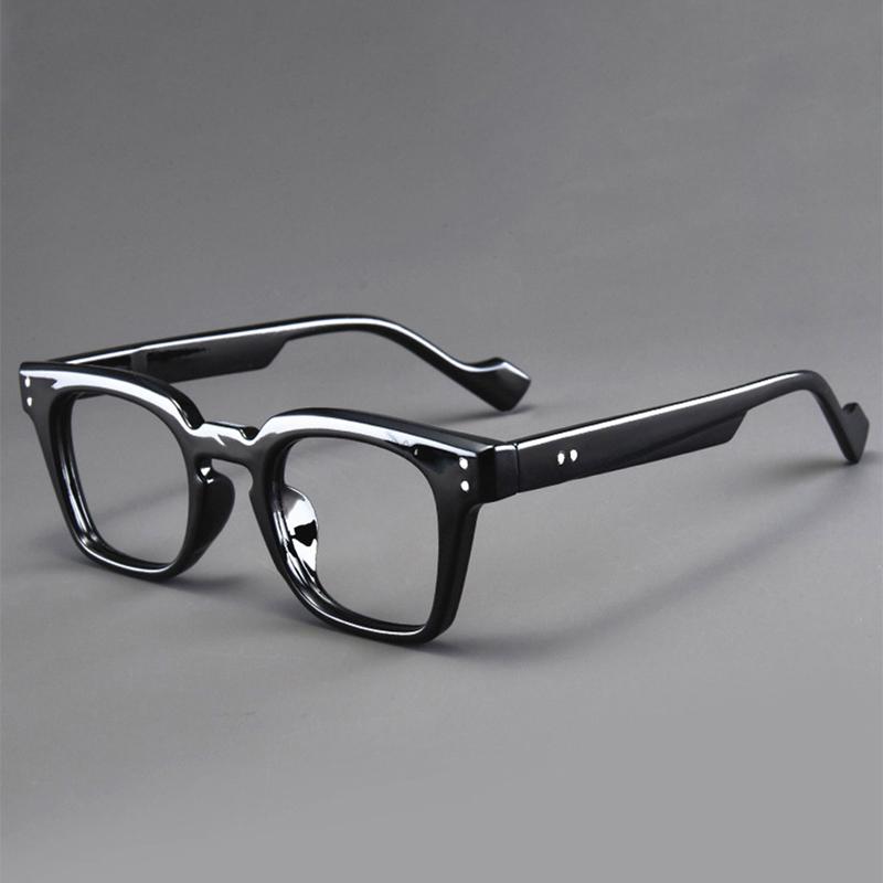 Vintage Square Glasses Men Retro Design Chic Blue Light Blocking Eyeglasses New Trendy Brand Design Optical Frames