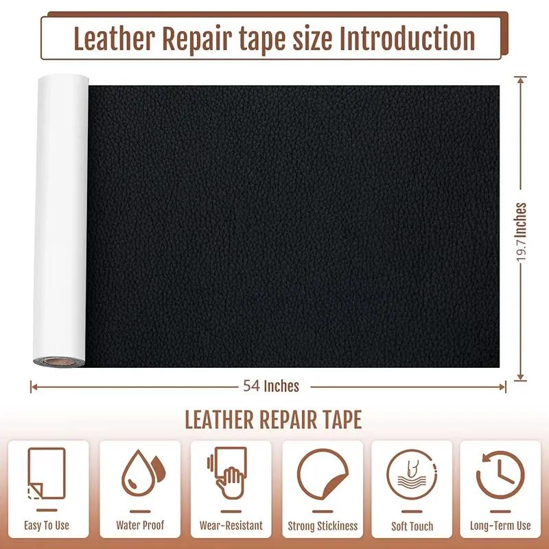 1 PZ 200x137cm Patch di Riparazione in Pelle Autoadesivo Fai-da-te Patch per Buchi Adesivo per Divano Tavolo Sedia Borsa Scarpe Letto Interni Auto