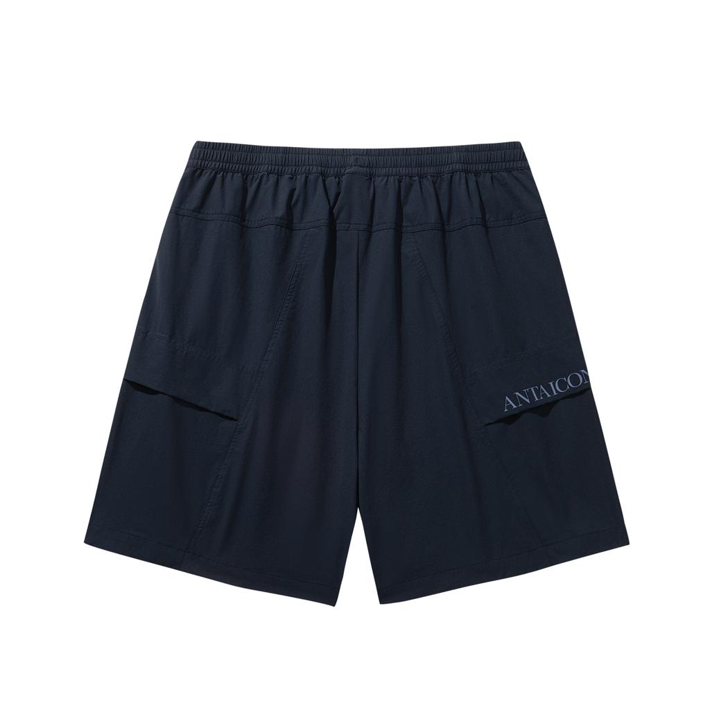 Anta Mens Woven Five-Point Sports Shorts Men Shorts Midnight-Black 152638514-1