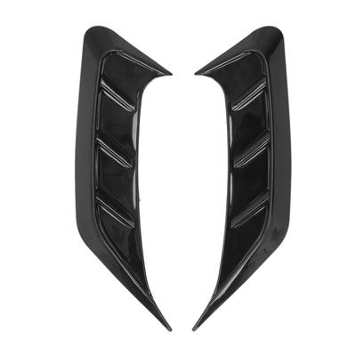 2 peças Universal Gloss Black Farol Traseiro Lateral Sobrancelhas Moldura Decoração Exterior Do Carro