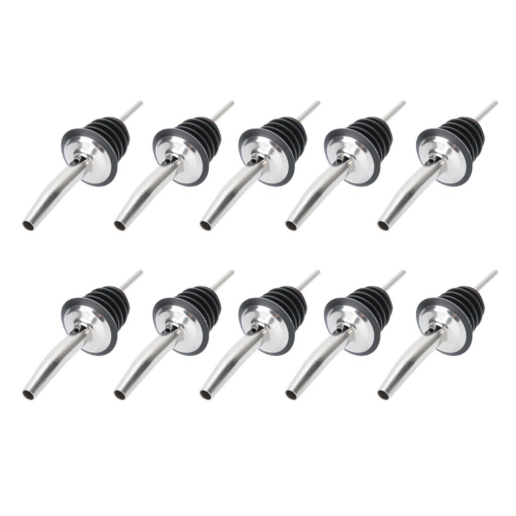 10Pcs 304 Stainless Steel Wine Stopper Bottle Pourer Liquor Dispenser Kitchen Bar Accessories