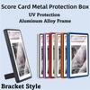2-in-1 PSA/CGC Graded Card Protective Box with Stand Transparent Card Protective Case Double-sided Glass Durable