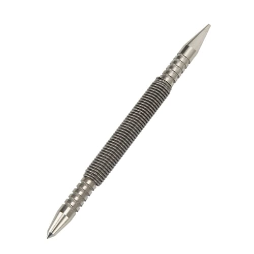 HAIBING Hammerless Center Punch, Double-Ended, Rust-Resistant, Convenient for Metalworking