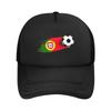 Portugal Flag Soccer Ball Casquette Women Unisex Outdoor Hats  Adjustable Snapback Hat New Baseball Caps