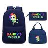 New Dandy's world game merchandise personalized printing primary and secondary school schoolbag three-piece set