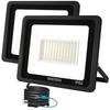 MIKISEN [Super Bright] 100W LED Floodlight, Work Light, Sign Light, Daylight White, 12,000LM, 6,500K, 1000W Equivalent, 1.8 Cord, IP66 Waterproof,