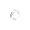 Dior Cd Icon Logo Brass Ring Men Rings Silver R1556HOMMT-D001