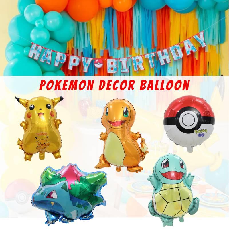 Pokemon Age Set Pikachu Balloons Banner More For Your Kid's Birthday Party Decoration